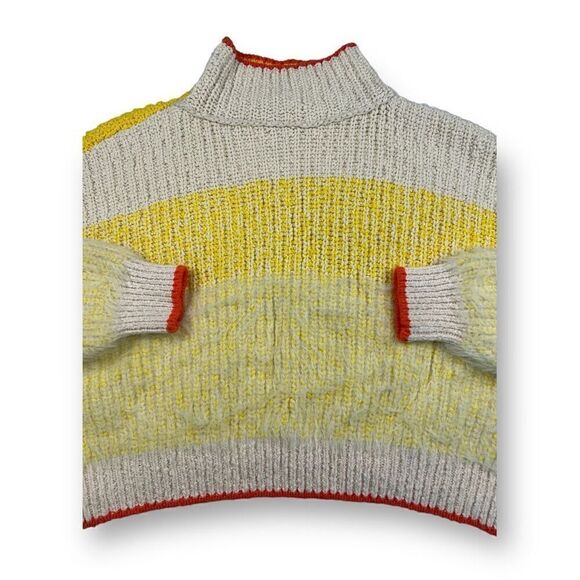 Free People Sunbrite Oversized Striped Sweater Size Medium - Picture 3 of 7